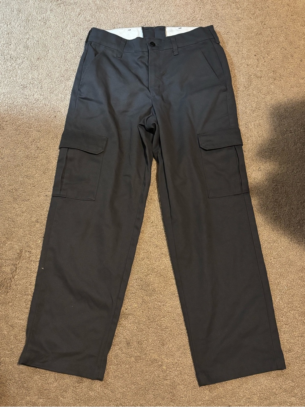 Men's Black Cargo Pants - Straight Leg Utility Style